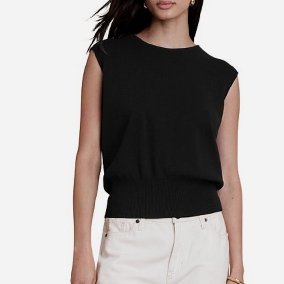 BANANA REPUBLIC Elsa Drape Back Top, size S - Picture 1 of 9